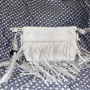 NWT Rebecca Minkoff White Genuine Leather Crossbody